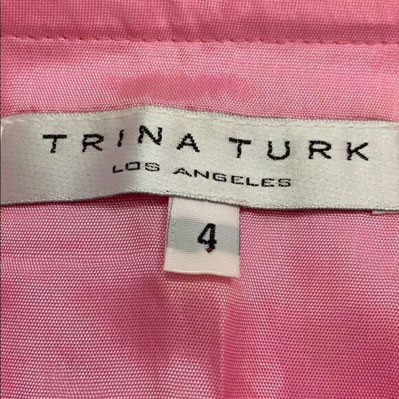 Trina Turk Front Split Mini Skirt | Pink - Picture 3 of 4